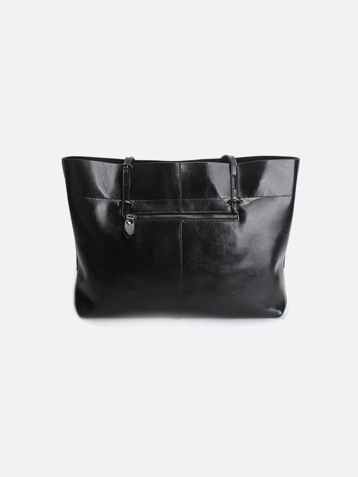 Leather tote