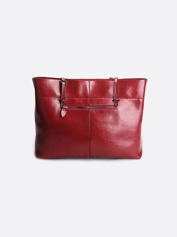 Leather tote