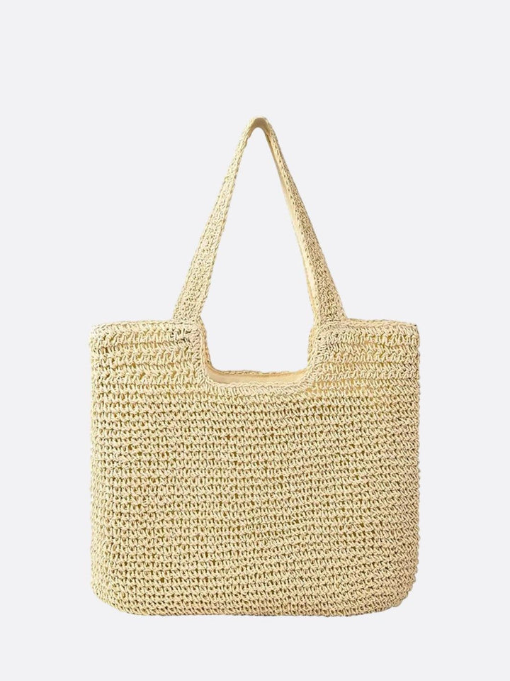 cabas paille jaune champagne