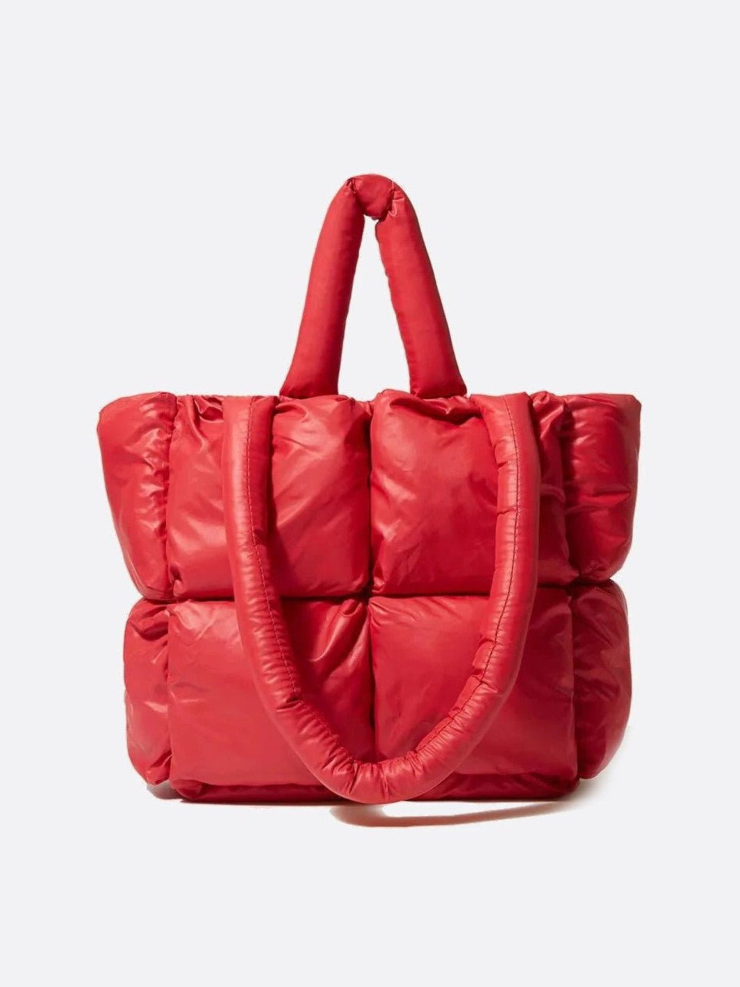 Cabas matelassé rouge