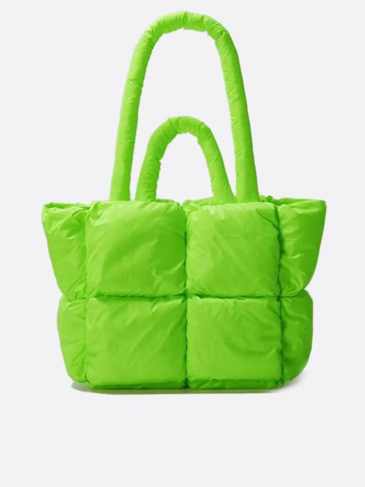 Cabas matelassé vert