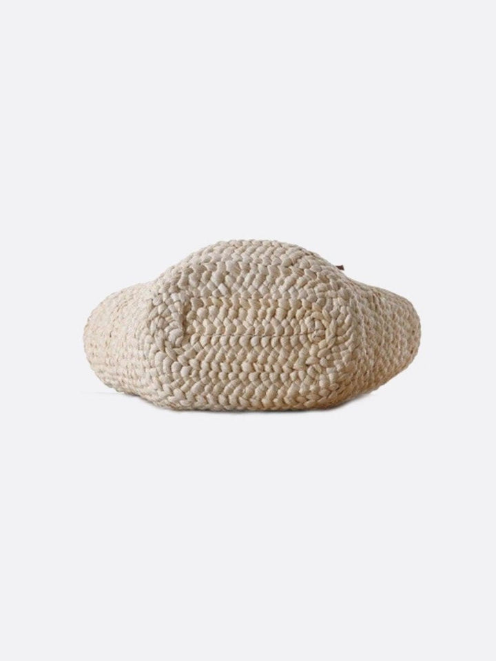 White wicker shopping bag