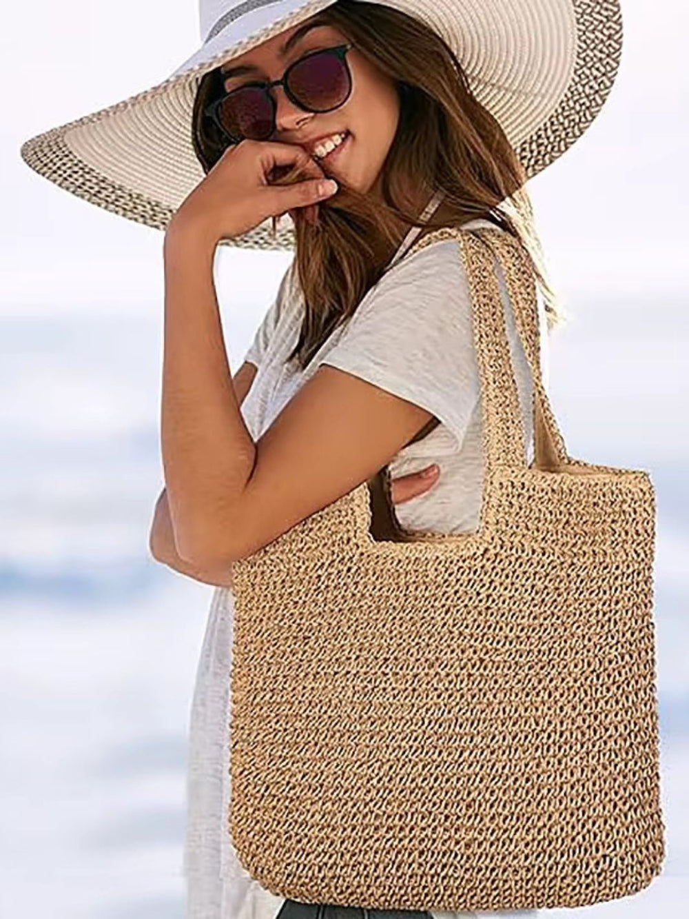 cabas paille femme