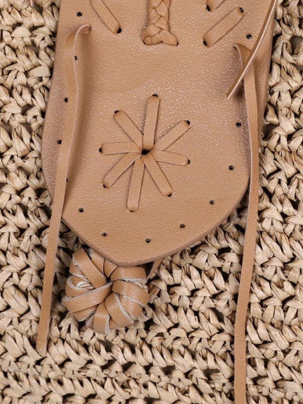 Large straw tote bag