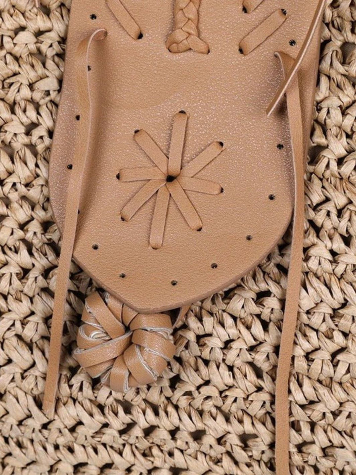 Large straw tote bag