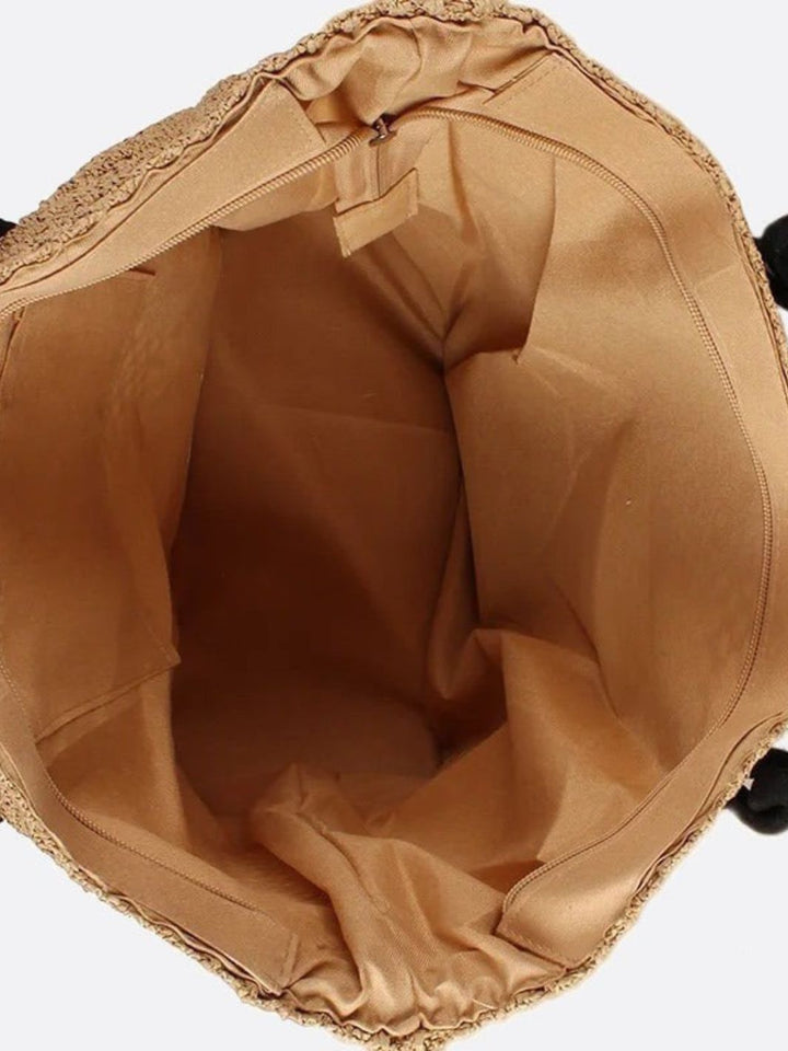 Straw tote bag