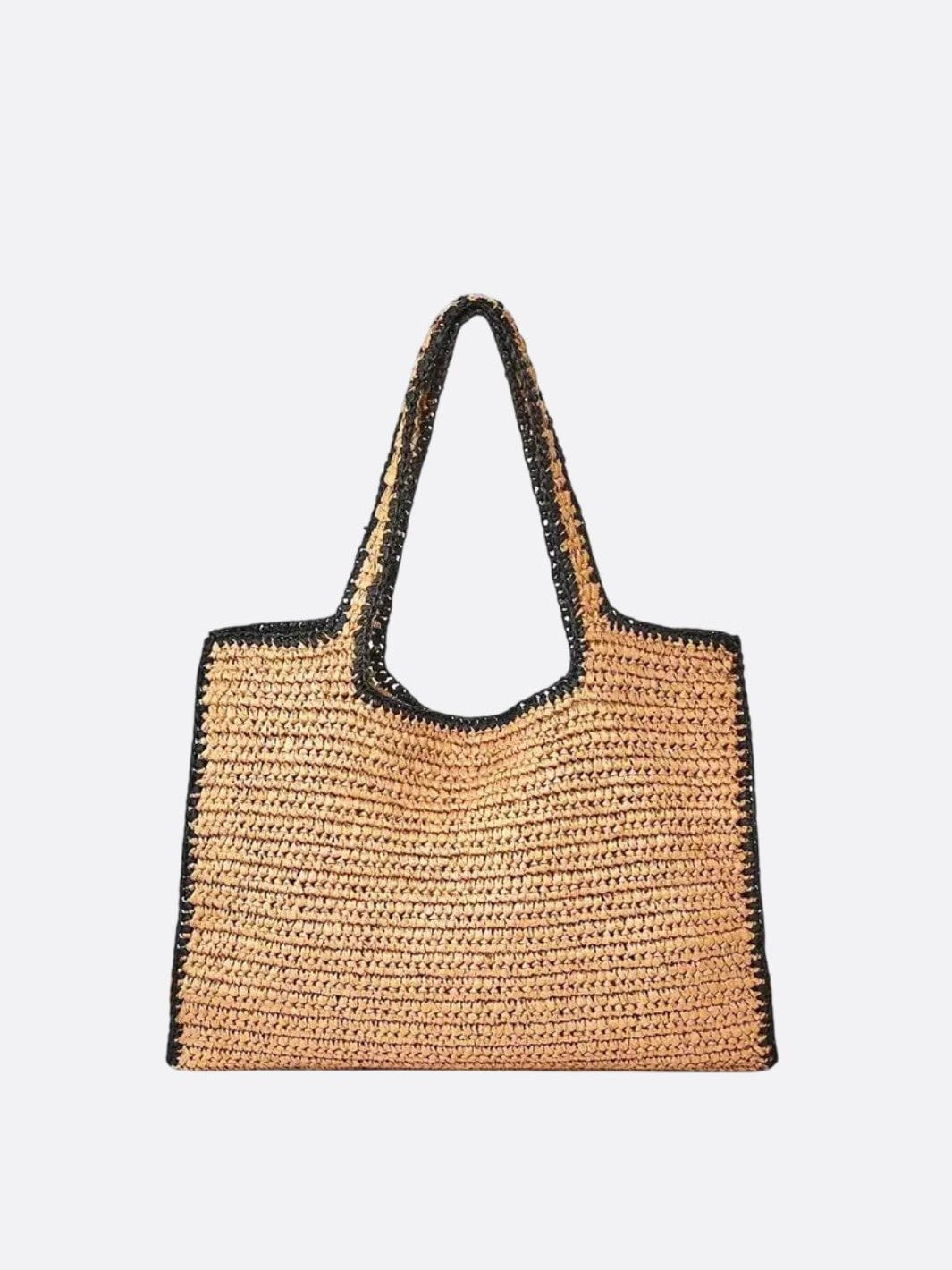 grand sac cabas tressé