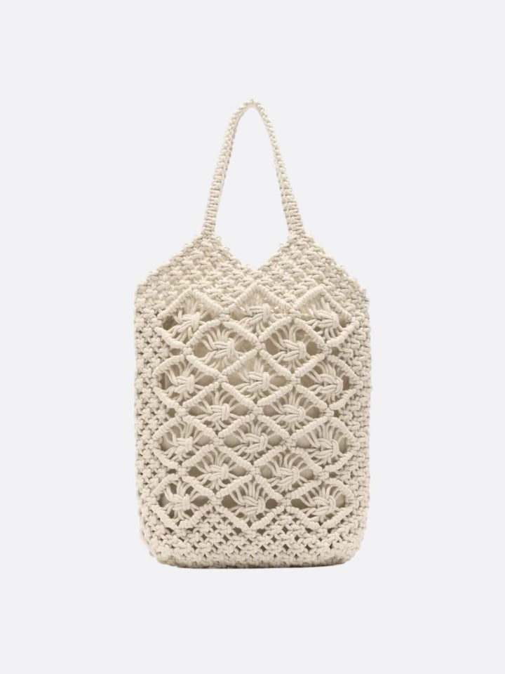 sac macrame blanc