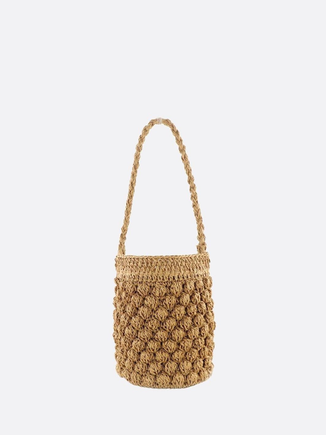 Sac à main paille camel