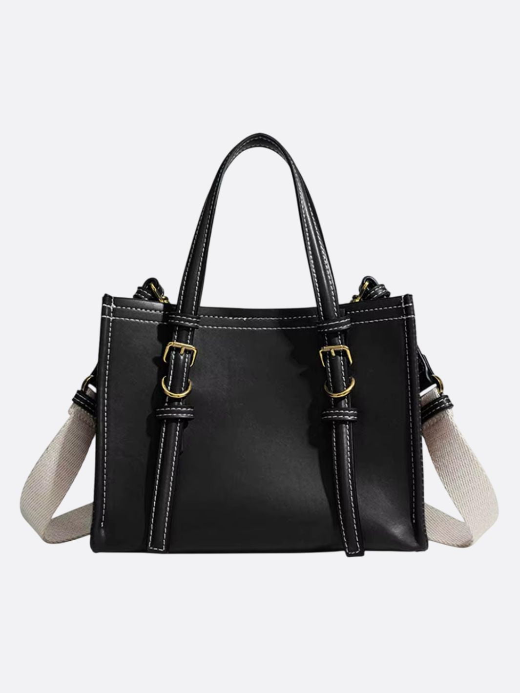 sac à main cuir carré noir