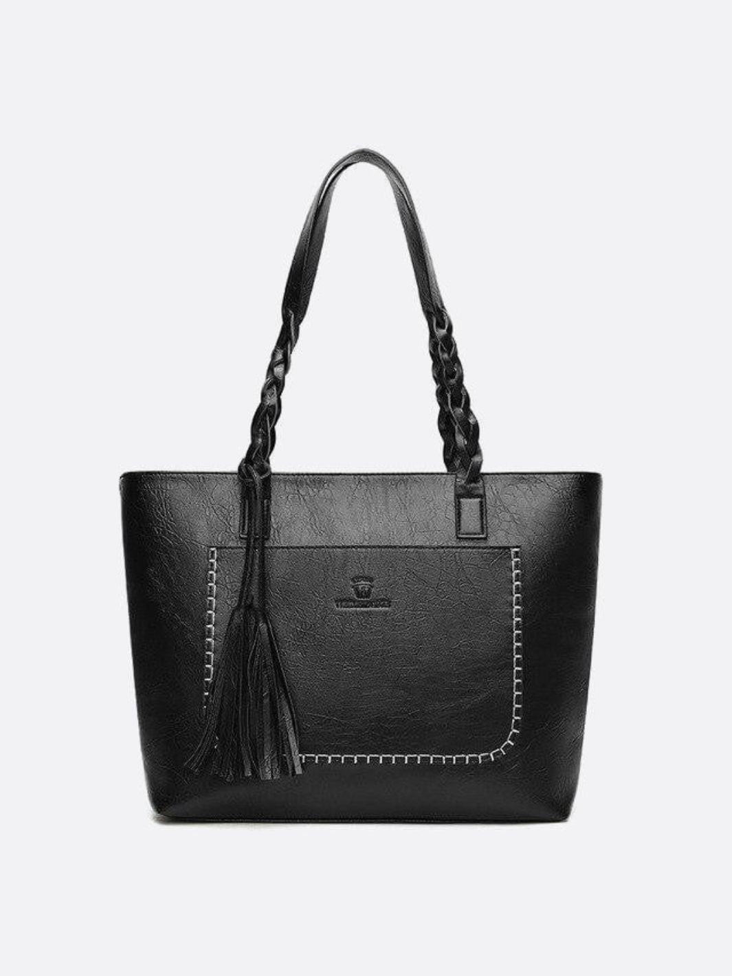 Sac cabas bohème noir