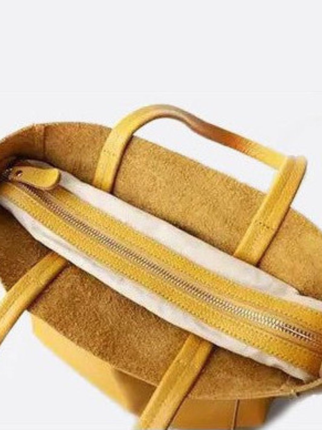 Soft leather tote bag