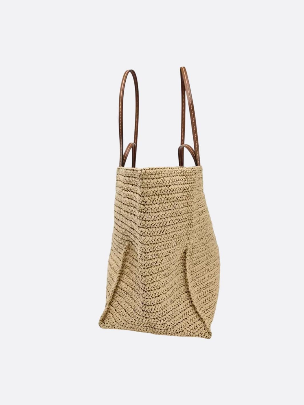 Raffia tote bag