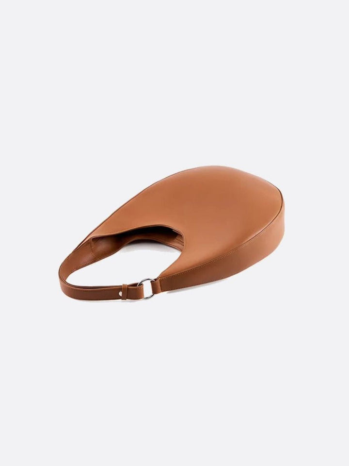 Half-moon leather bag