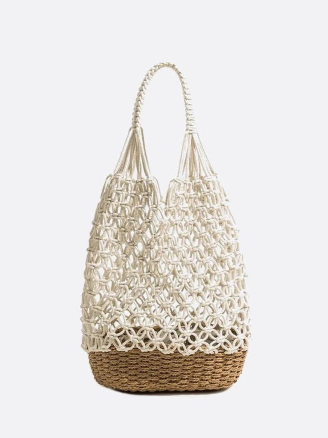 Sac fourre-tout filet blanc