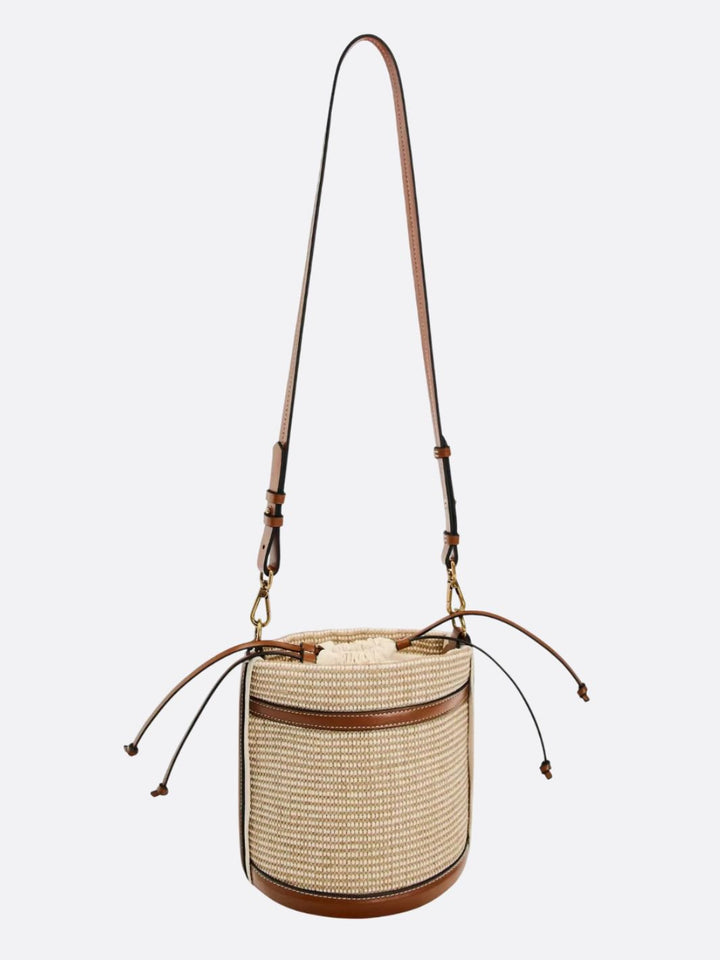 sac raphia et cuir