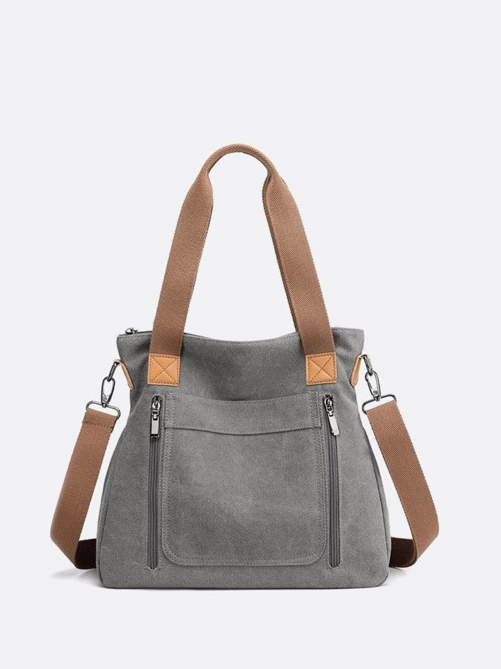 sac toile gris